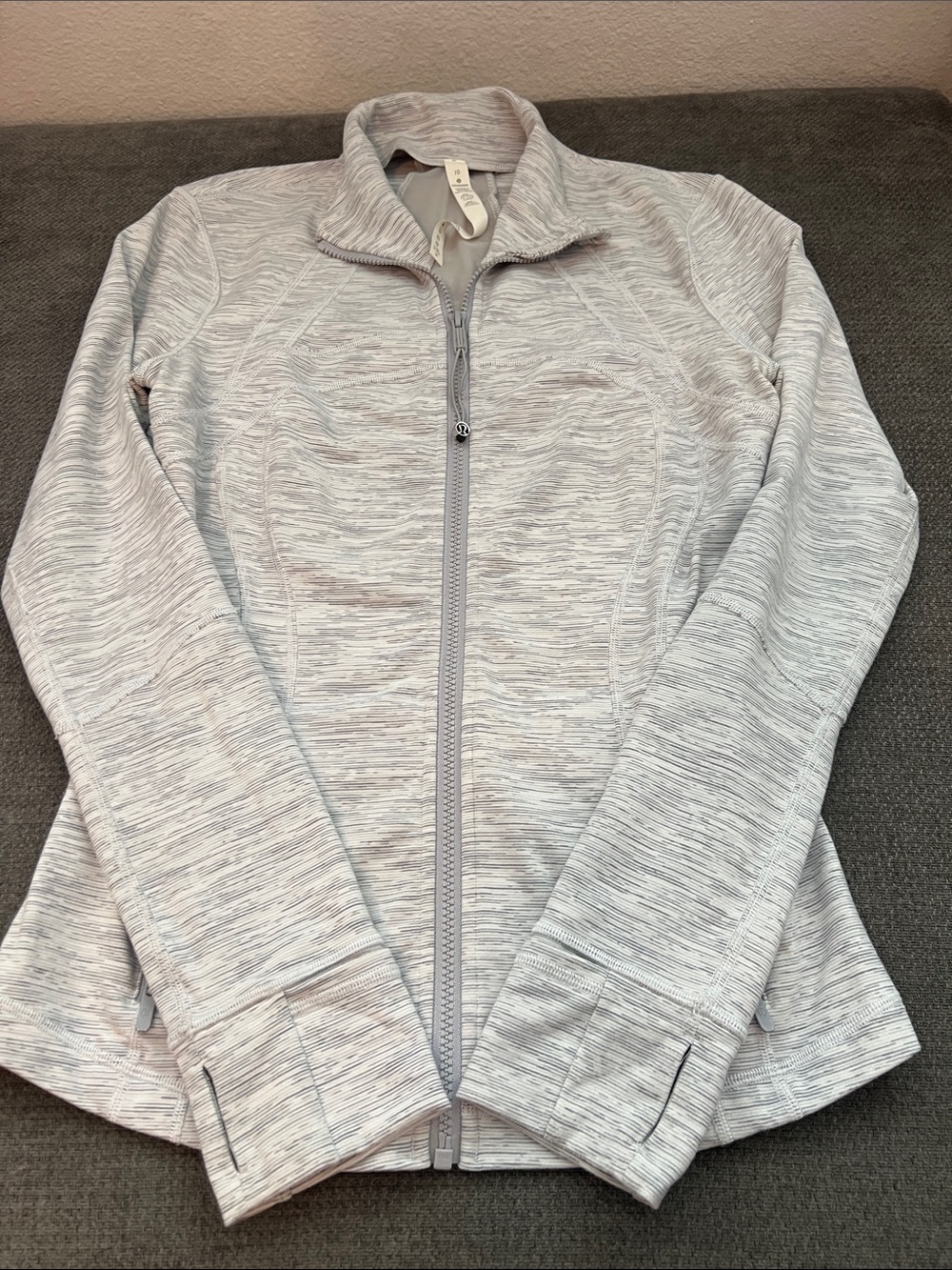 lululemon athletica Light Gray Heather Full-Zip Jacket
